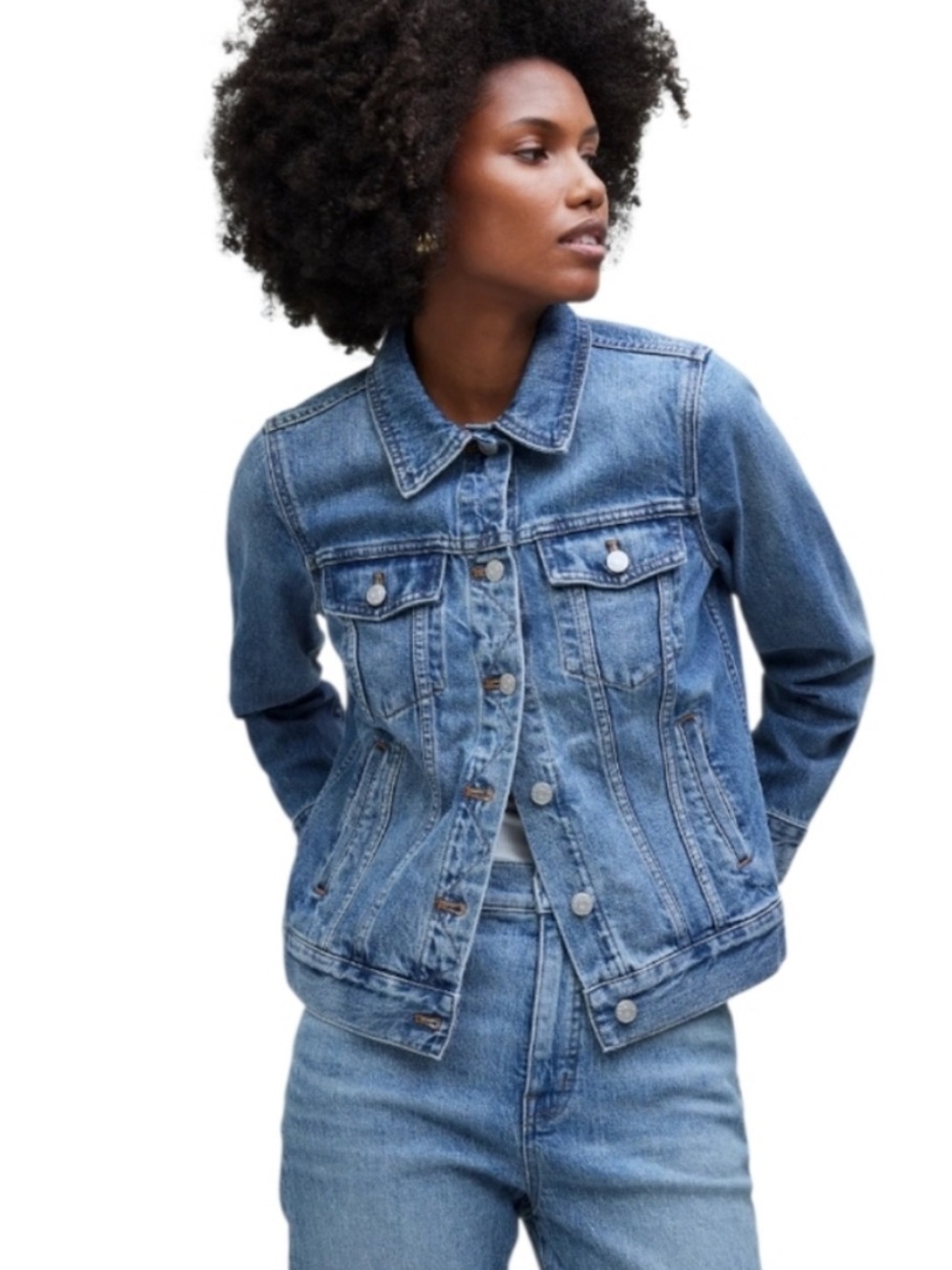 Madewell Classic Denim Jacket - Light Wash Blue